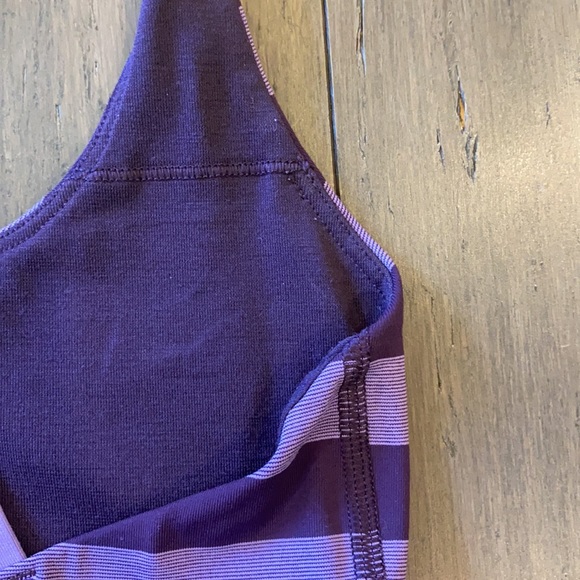 Lululemon Luxtreme Energy Bra Purple Stripes - Picture 11 of 13